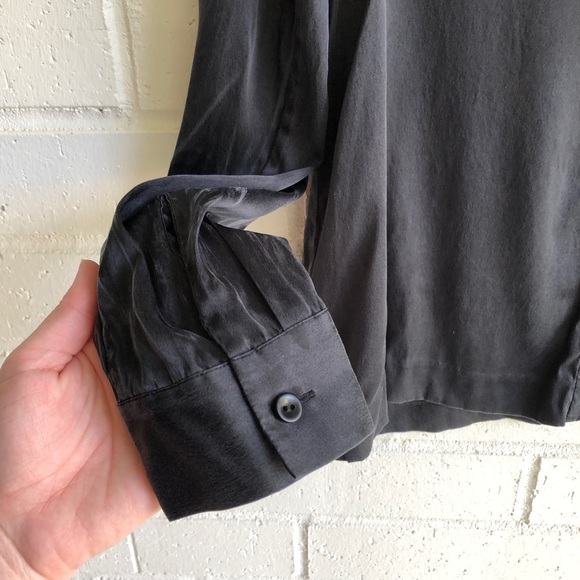 Theory Brionelo Tie Neck Silk Blouse - Picture 4 of 6